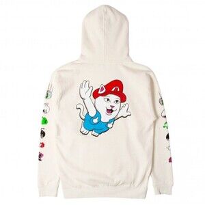 RIPNDIP Hoodie Large Nermal Super Mario Graphic Pullover Sweater